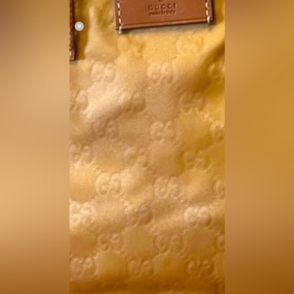 Authentic Vintage  GUCCI  monogram zippered / satchel tote bag 🔥16x9x7 “ - Picture 10 of 10